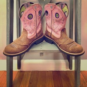 Women’s Ariat Roughed Chocolate Fatbaby Boots